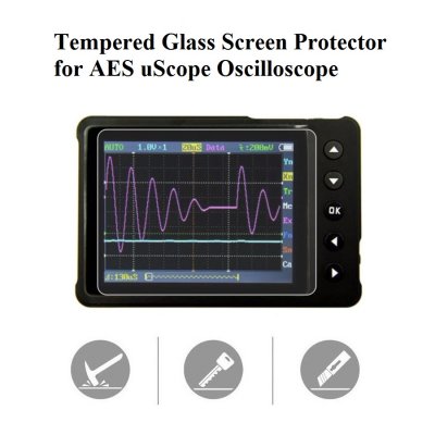 Tempered Glass Screen Protector for AES uScope Oscilloscope